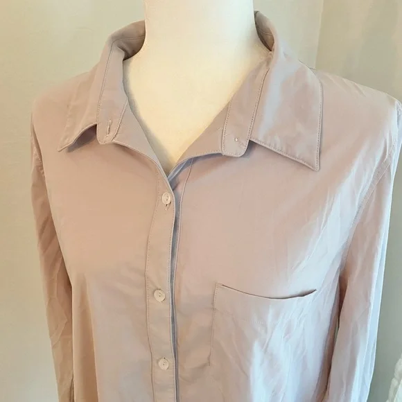 Lysse Schiffer button down lavender size large - Picture 2 of 6